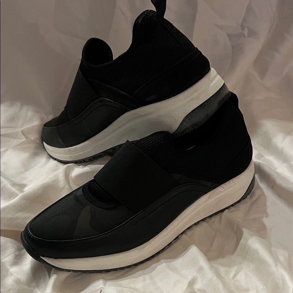 Anne Klein Sport Black and White Sneakers